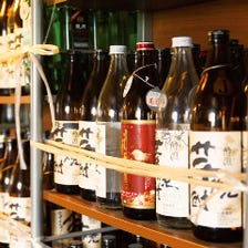 【ドリンク】豊富な焼酎や日本酒！