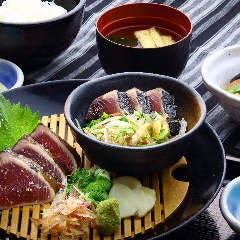 藁焼き鰹たたき 明神丸 イオンモール岡山店 ランチメニュー ぐるなび