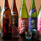 冷酒は6本。一週間毎に内容を一新！お気に入りに出会えるかも？