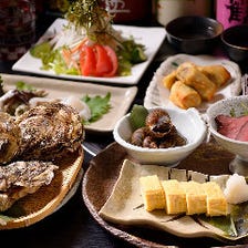 《100分プレミアム飲放付》【5,000円コース（お料理3,000円＋飲み放題2,000円）／全8品】