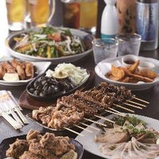 お手軽コース　お料理全9品 　2時間飲み放題付　3,500円