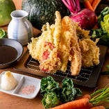 三浦野菜と季節の野菜天ぷら盛り合わせ