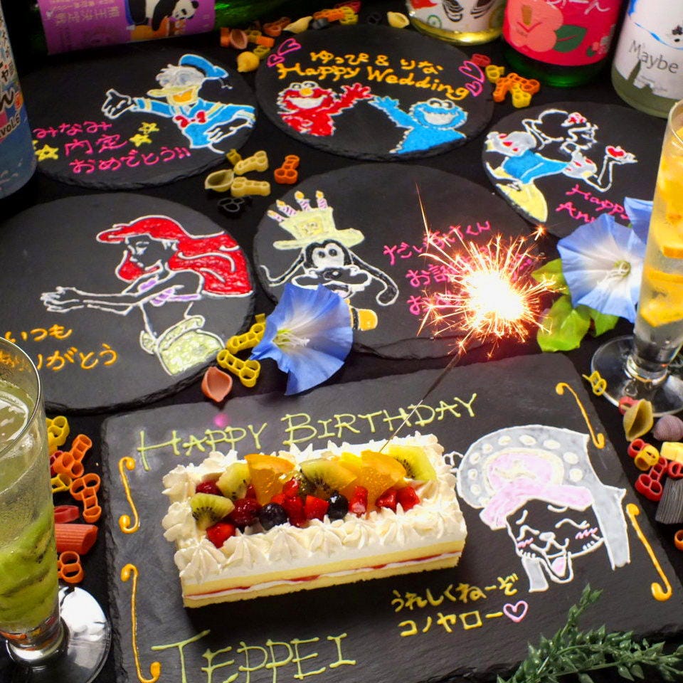 2h飲み放題付 1日数組限定 お誕生日お祝いに バースデーコース 全9品4500円 3500円 の詳細 炭焼きと日本酒 らんぷ 東梅田 お初天神 太融寺 居酒屋 ぐるなび