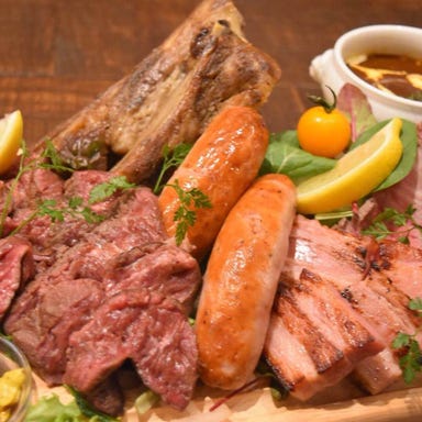 カフェダイニングアンドステーキ ガッテンダー 高畑店_窯焼きグリル肉盛り