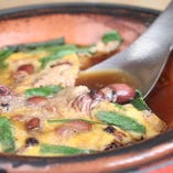 ホタルイカの温かい煮物『ホタルイカと春ニラの卵とじ』