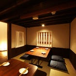 古民家で過ごしている様な雰囲気のお席も。最大8名様まで。
