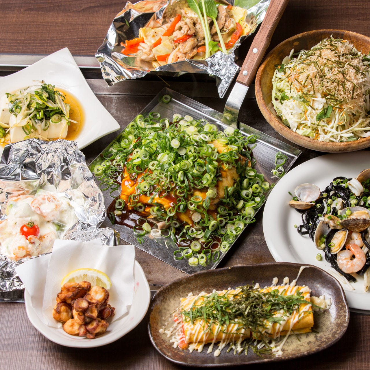 広島流お好み焼 鉄板料理 がんす．（栄周辺/居酒屋） - 楽天ぐるなび