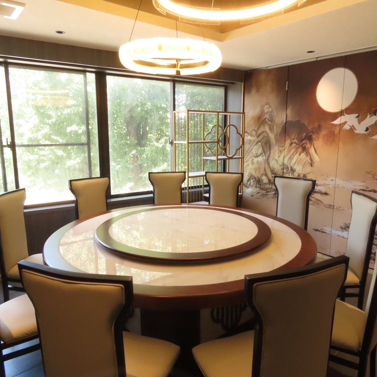 上野の人気店個室中華香港飲茶 望水楼円卓の個室
