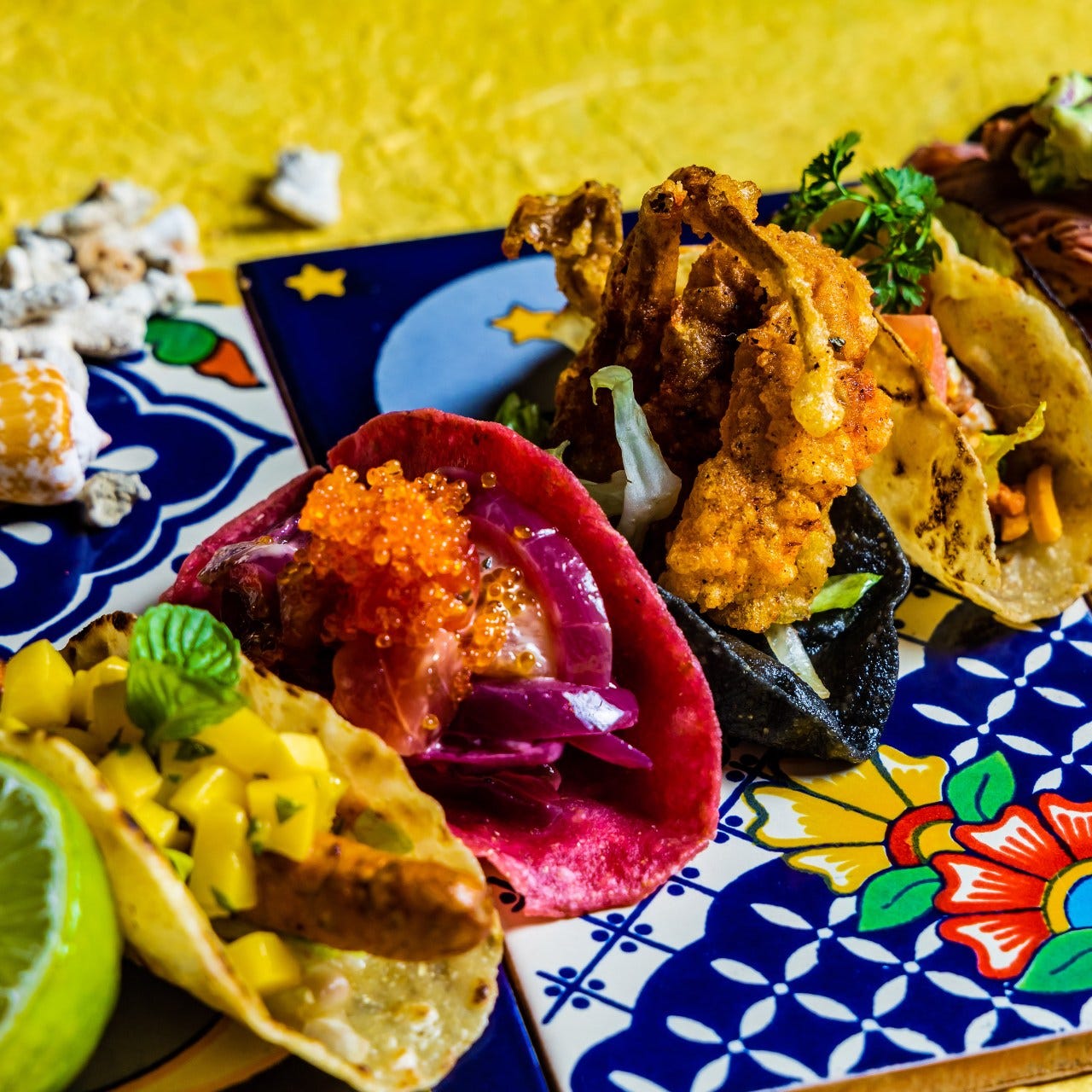 沖縄の県産食材をメキシカンの調理法で表現