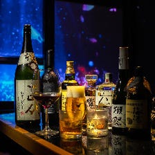 様々なジャンルのお酒を豊富にご用意