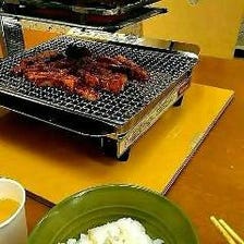 余分な脂が落ちるコンロで焼肉！