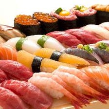 30種以上の高級江戸前寿司が食べ放題