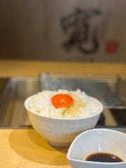 こだわりたまごの卵かけご飯