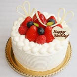 誕生日・記念日・お祝い事に…
ご予約限定☆サプライズケーキのご用意可能！