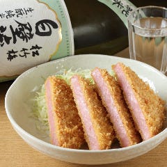 ぶ厚いハムが食べごたえ有 厚切りハムカツ