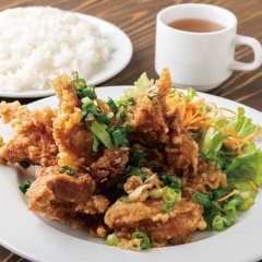 鶏のからあげ定食 サラダ＋スープ付き