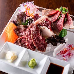 鮮度が命！肉刺し3種盛り（ご注文は2人前～）