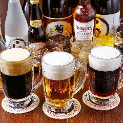 日本酒、ワイン、焼酎など、ビール以外のドリンクも多彩です