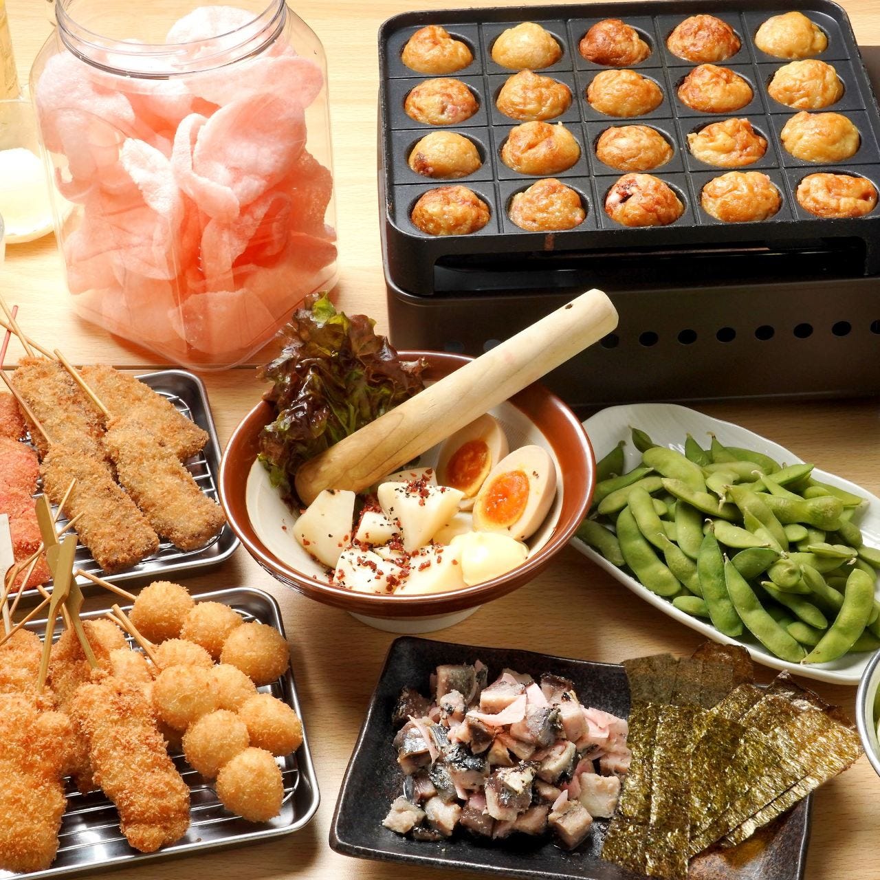 たこ焼き食べ放題コース 全7品 2時間飲み放題付き 3 500円 宴会 飲み会 歓迎会 送別会 女子会 の詳細 串カツ田中 木場店 東陽町 居酒屋 ぐるなび