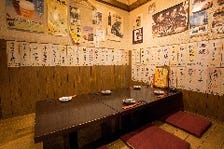 沖縄の古民家をイメージした個室席！