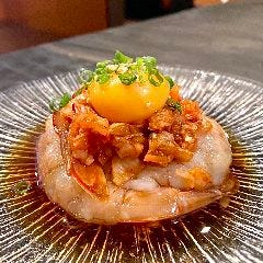 海老刺しキムチユッケ