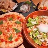 《四季祭コース 夏》カツオのタタキ・pizza含むお料理5品コース