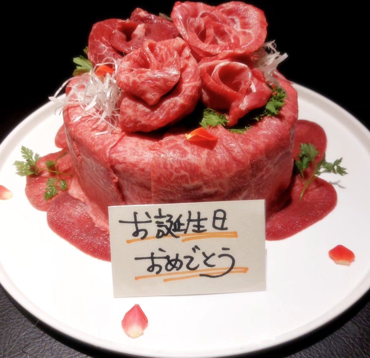 ぴこぴこ精肉店 瓦町_大切な方の記念日に♪ご予算8000円～の肉ケーキはいかが？