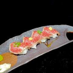 ぴこぴこ精肉店 瓦町_和牛の握り