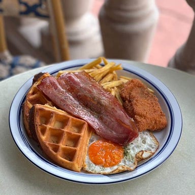 cafe and fruits BUNBUN_アメリカンプレート American plate