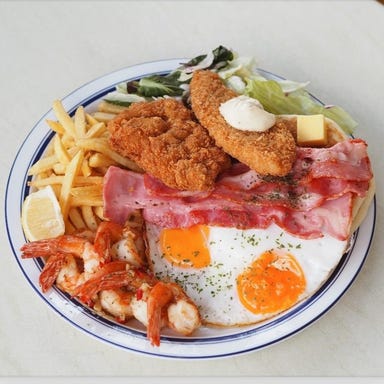 cafe and fruits BUNBUN_オールオーバープレート All over plate