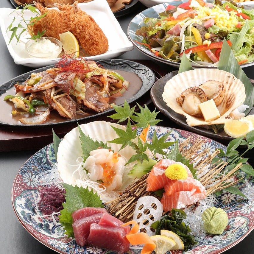 北海道の旨い物に瀬戸内や日本海の食材も取り扱ってます