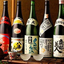 人気の日本酒、焼酎も飲み放題！