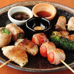 やさい巻き串と淡路島玉ねぎ ゆづる羽