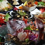 鮑・クエ・鮟鱇など高級食材を使った料理が並ぶ豪華コースが多数