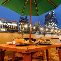 仙台ビアガーデン マルシェマン 朝市テラス＆牛タンBBQ食べ放題