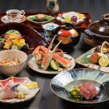 日本の豊かな四季を五感で感じる料理を堪能する夜のコース