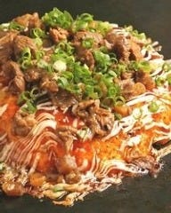 【 牛スジねぎ焼 】 (牛スジ・ねぎ・豚肉・そば)