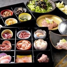 大満足の鳥焼肉に90分の飲み放題付き！【全14品 3,500円コース】