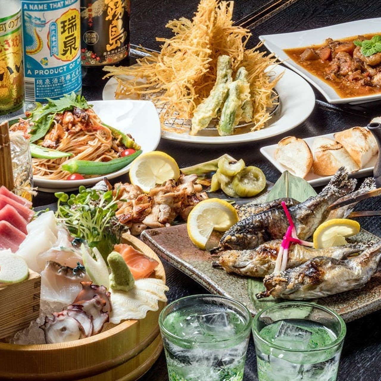 沖縄料理と海鮮居酒屋 平家亭 那覇松山_宴会でもやっぱり、なじみの沖縄料理