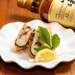 徳島産地鶏阿波尾地鶏の梅しそチーズ磯辺揚げ