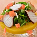 素麺南京と明石蛸のサラダ