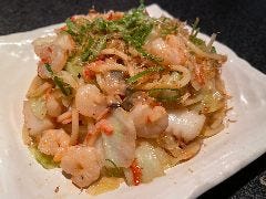 とろろ鍋×明太子とろろ鍋 肉鍋亭 心斎橋店_海鮮焼きそば
