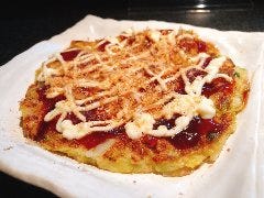 とろろ鍋×明太子とろろ鍋 肉鍋亭 心斎橋店_山芋のお好み焼き