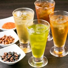 健康対策に♪ お茶は全部で９種類です♪ 烏龍茶・黒豆茶・ほうじ茶・ジャスミン茶・唐きび茶・ルイボスティ・マテ茶・緑茶・黒烏龍茶