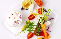 【フルコースランチ】前菜2皿、お魚＆お肉のWメインなど全6品