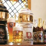ドイツ直送の樽生ビール・ワイン
　＆シュナップス・リカー。