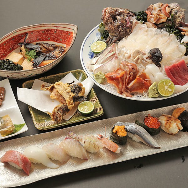 磯魚料理 鮨 安さん メニュー 旬の宴会コース ぐるなび