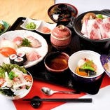 【松阪牛と寿司】朝日屋　松阪牛の陶板焼きとお寿司の御膳