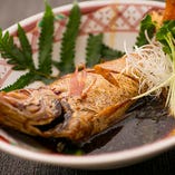 【のどぐろの煮つけ】白身のトロといわれる旨味たっぷりの高級魚