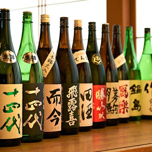 こだわりの日本酒の数々…